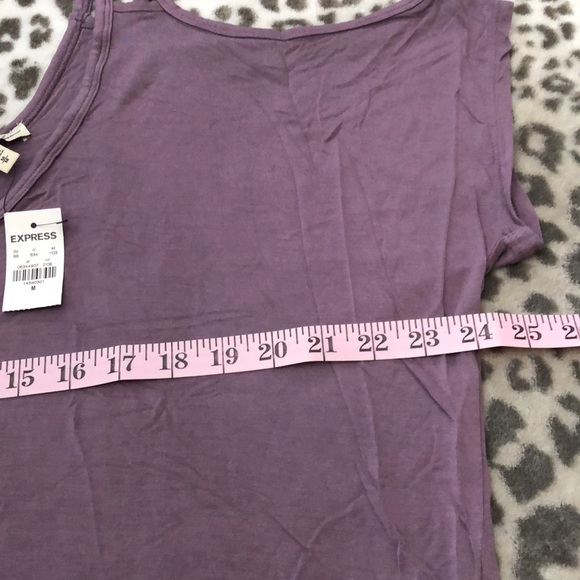 Express One Eleven Cold Shoulder Top in Purple Size Medium - Picture 14 of 17
